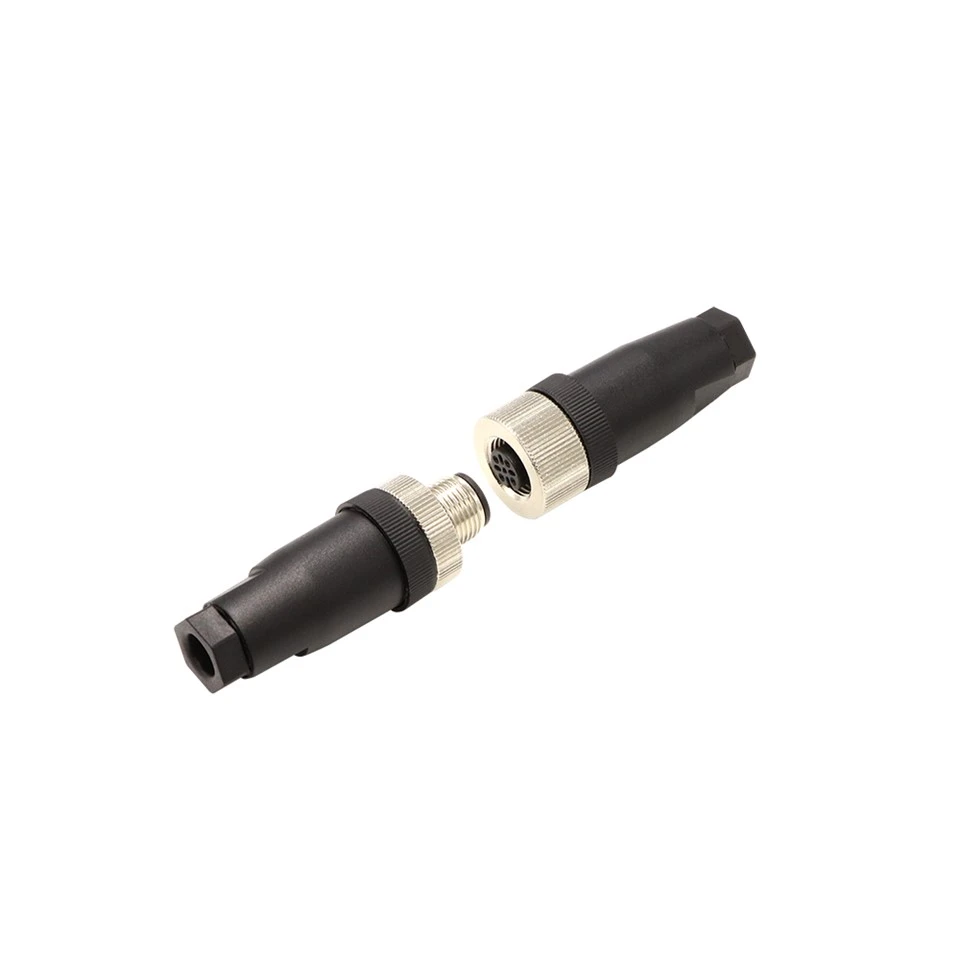 ขั้วต่อกันน้ำสำหรับงานหนัก M12 8 Pin IP67